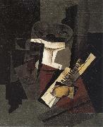 Juan Gris The still life having newspaper oil painting picture wholesale